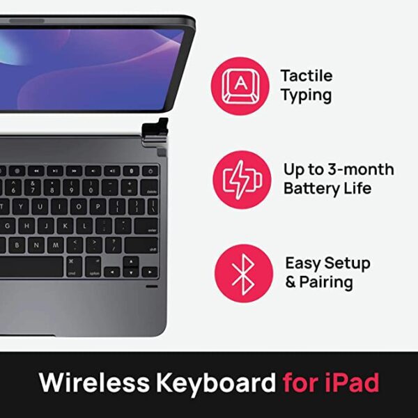 BRYDGE wireless keyboard & magnetic cover for 11-inch iPad Pro space grey – Image 3